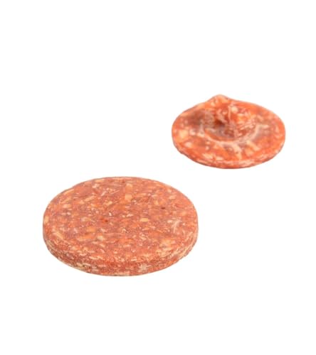 MYMERCERIE 3 runde Knöpfe mit Reishände, Orange, rostfarben, Größe 20 mm von MYMERCERIE