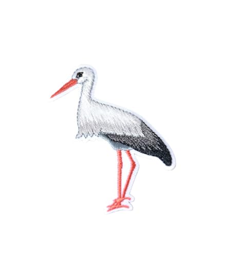 MYMERCERIE Aufnäher Aufbügler Storch stehend 3 Stück MYMERCERIE Aufnäher Aufbügler Storch stehend 3 Stück von MYMERCERIE