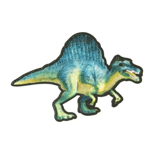 MYMERCERIE Aufnäher zum Aufbügeln, Dinosaurier, Spinosaurus, 7,5 x 5 cm von MYMERCERIE
