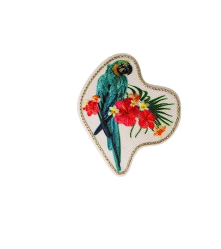 MYMERCERIE Aufnäher zum Aufbügeln, Motiv: Vögel, 5,3 cm x 6,1 cm, Papagei MYMERCERIE Aufnäher zum Aufbügeln, Motiv: Vögel, 5,3 cm x 6,1 cm, Papagei von MYMERCERIE