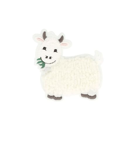 MYMERCERIE Aufnäher zum Aufbügeln, flauschige Bauernhof, Ziege, 5,5 cm x 5,4 cm MYMERCERIE Aufnäher zum Aufbügeln, flauschige Bauernhof, Ziege, 5,5 cm x 5,4 cm von MYMERCERIE