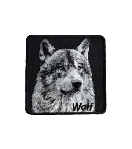 MYMERCERIE Aufnäher zum Aufbügeln, wilde Tiere, Wolf, 6,5 cm x 6,5 cm MYMERCERIE Aufnäher zum Aufbügeln, wilde Tiere, Wolf, 6,5 cm x 6,5 cm von MYMERCERIE