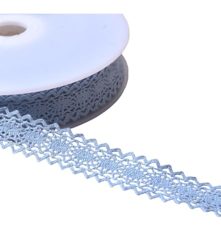 MYMERCERIE Baumwollspitze zwischen zwei Schildkröten, 23 mm, Lavendelblau, Meterware MYMERCERIE Baumwollspitze zwischen zwei Schildkröten, 23 mm, Lavendelblau, Meterware von MYMERCERIE