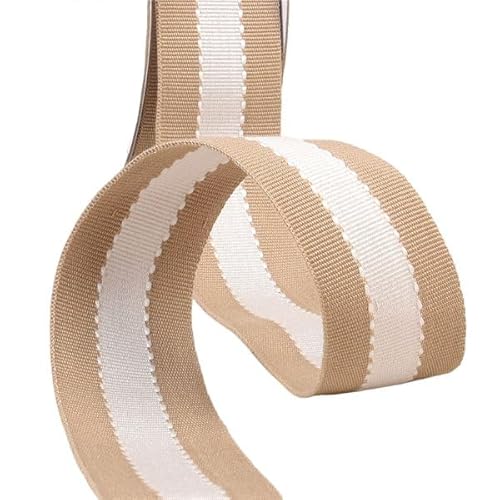 MYMERCERIE Borte, zweifarbig, grobkörnig, 40 mm, Beige/Ecru, Meterware MYMERCERIE Borte, zweifarbig, grobkörnig, 40 mm, Beige/Ecru, Meterware von MYMERCERIE
