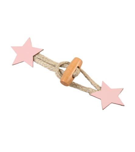 MYMERCERIE Brandenburg Stern Kunstleder Rosa Layer 10 cm x 2,8 cm von MYMERCERIE