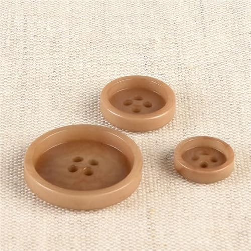MYMERCERIE Corozo Knöpfe mit 4 Löchern, beige, Antilope, 23 mm, 6 Stück MYMERCERIE Corozo Knöpfe mit 4 Löchern, beige, Antilope, 23 mm, 6 Stück von MYMERCERIE