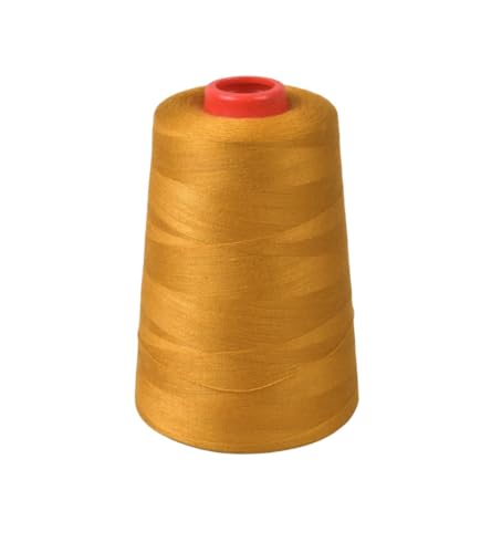 MYMERCERIE Kegelfäden, Polyester, 5000 Yards/4572 m, hochwertig, honiggelb MYMERCERIE Kegelfäden, Polyester, 5000 Yards/4572 m, hochwertig, honiggelb von MYMERCERIE