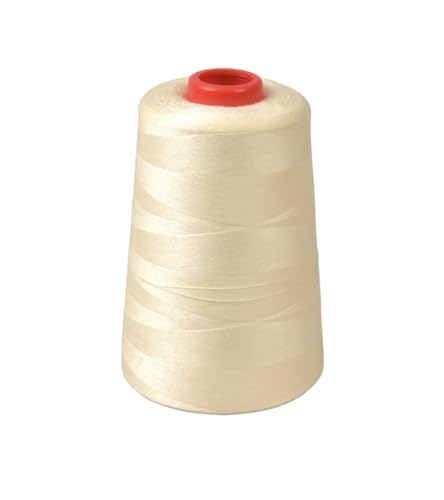 MYMERCERIE Kegelfäden, Polyester, 5000 Yards/4572 m, hochwertig, naturfarben MYMERCERIE Kegelfäden, Polyester, 5000 Yards/4572 m, hochwertig, naturfarben von MYMERCERIE