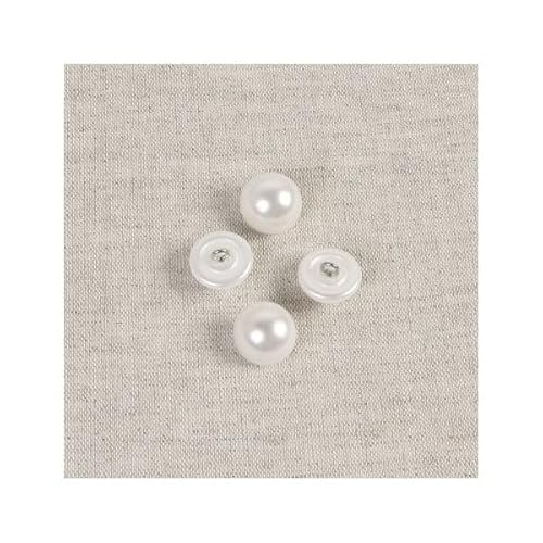 MYMERCERIE Knopf Halbe Perle weiß – Größe 15 mm MYMERCERIE Knopf Halbe Perle weiß – Größe 15 mm von MYMERCERIE