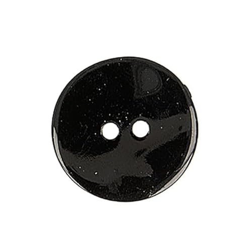 MYMERCERIE Perlmuttknöpfe, rund, schwarz, 18 mm, 6 Stück MYMERCERIE Perlmuttknöpfe, rund, schwarz, 18 mm, 6 Stück von MYMERCERIE