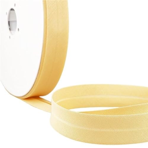 MYMERCERIE Schrägband, gefaltet, alle Textilien, hellgelb, Meterware hergestellt in Frankreich – Größe 20 mm MYMERCERIE Schrägband, gefaltet, alle Textilien, hellgelb, Meterware hergestellt in Frankreich – Größe 20 mm von MYMERCERIE