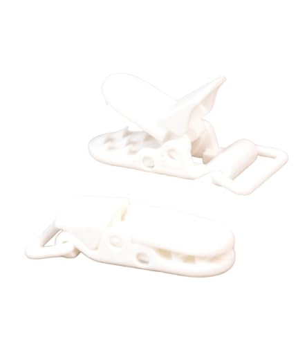MYMERCERIE Set mit 4 Schnallen aus Kunststoff, 25 x 42 mm, Weiß von MYMERCERIE