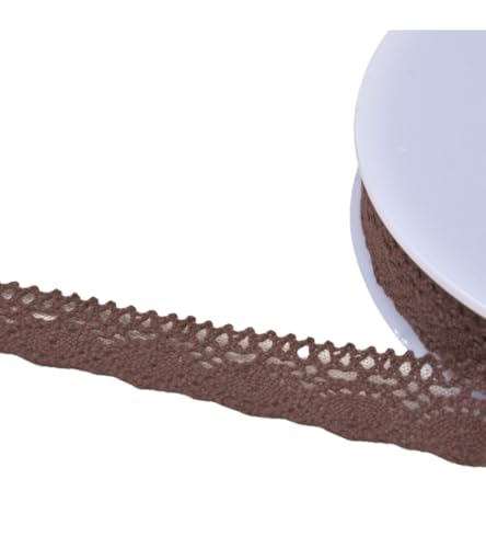 MYMERCERIE Spitze, Baumwolle, Schildkröte, 20 mm, Dunkelbraun, Meterware MYMERCERIE Spitze, Baumwolle, Schildkröte, 20 mm, Dunkelbraun, Meterware von MYMERCERIE