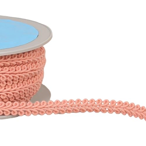 MYMERCERIE Spitzenborte, 11 mm, Orange, Lachs, Meterware von MYMERCERIE
