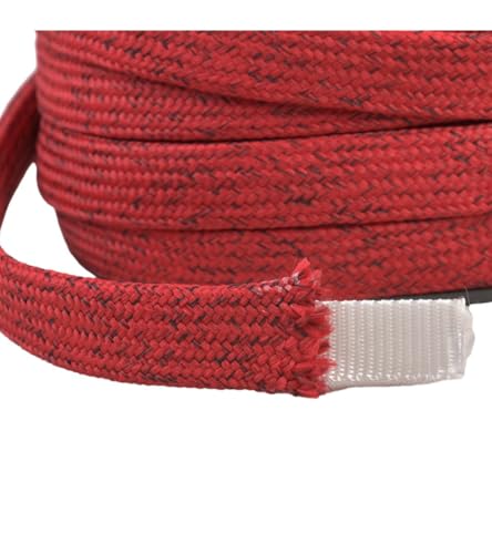MYMERCERIE Spule, 20 m, geflochten, meliert, für Henkel von Taschen, 16 mm, Bordeauxrot von MYMERCERIE