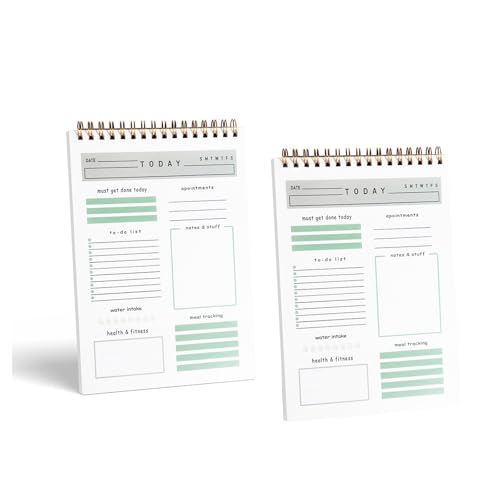 Tägliches Notizbuch, Planer Zeitplan Buch A5 Englisch Planen und Organisieren Spule - gebunden Täglicher, wöchentlicher und monatlicher Zeitplan Notizblock 2 Exemplare Tägliches Notizbuch, Planer Zeitplan Buch A5 Englisch Planen und Organisieren Spule - gebunden Täglicher, wöchentlicher und monatlicher Zeitplan Notizblock 2 Exemplare von MYOLIO