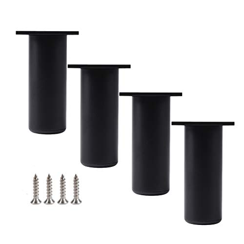 MYRDBT Tischbein, Möbelfüße, Möbelbeine, Schrankbeine, runde Tischbeine aus Aluminium, DIY-Ersatzzubehör für Beinbeschläge, verwendet für Sofas, Fernsehschränke und Schränke, mit Schrauben MYRDBT Tischbein, Möbelfüße, Möbelbeine, Schrankbeine, runde Tischbeine aus Aluminium, DIY-Ersatzzubehör für Beinbeschläge, verwendet für Sofas, Fernsehschränke und Schränke, mit Schrauben von MYRDBT
