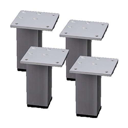 MYRDBT Tischbein, Möbelfüße, Möbelbeine Metall-Tischbeine Möbelfüße Aluminiumlegierung Küchenfüße Quadratische Ersatzmöbelerhöhungen Beine Couch Schlafsofa Schränke Erhöhungen mit Schrauben, 4er-Set MYRDBT Tischbein, Möbelfüße, Möbelbeine Metall-Tischbeine Möbelfüße Aluminiumlegierung Küchenfüße Quadratische Ersatzmöbelerhöhungen Beine Couch Schlafsofa Schränke Erhöhungen mit Schrauben, 4er-Set von MYRDBT