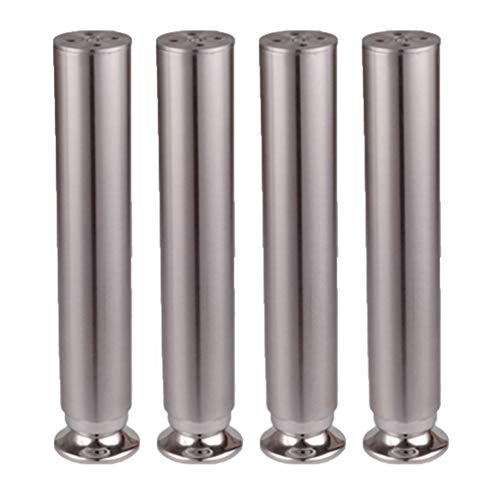 MYRDBT Tischbein, Möbelfüße, Möbelbeine Metall-Tischbeine Möbelfüße Edelstahlfüße Ersatz-Möbelerhöhungen Beine Couchbeine Sofa Schreibtischbeine Bettschrankerhöhungen 4 Stück, Silber MYRDBT Tischbein, Möbelfüße, Möbelbeine Metall-Tischbeine Möbelfüße Edelstahlfüße Ersatz-Möbelerhöhungen Beine Couchbeine Sofa Schreibtischbeine Bettschrankerhöhungen 4 Stück, Silber von MYRDBT