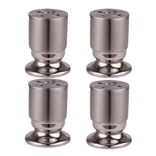 MYRDBT Tischbein, Möbelfüße, Möbelbeine Metall-Tischbeine Möbelfüße Edelstahlfüße Ersatz-Möbelerhöhungen Beine Couchbeine Sofa Schreibtischbeine Bettschrankerhöhungen 4 Stück, Silber MYRDBT Tischbein, Möbelfüße, Möbelbeine Metall-Tischbeine Möbelfüße Edelstahlfüße Ersatz-Möbelerhöhungen Beine Couchbeine Sofa Schreibtischbeine Bettschrankerhöhungen 4 Stück, Silber von MYRDBT