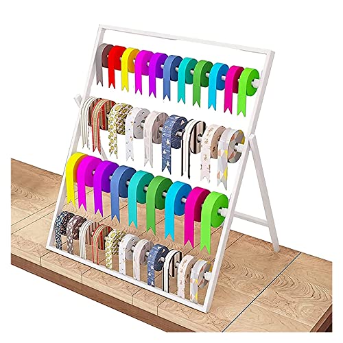 Schrankstange Kleiderstange, Schreibtisch-Band-Organizer-Ständer für Geschenkartikel/Bastelräume, 4-lagiger Metall-Präsentationsständer für Einzelhandelsgeschäfte – Geschenkpapier/Bastelartikel, abne Schrankstange Kleiderstange, Schreibtisch-Band-Organizer-Ständer für Geschenkartikel/Bastelräume, 4-lagiger Metall-Präsentationsständer für Einzelhandelsgeschäfte – Geschenkpapier/Bastelartikel, abne von MYRDBT