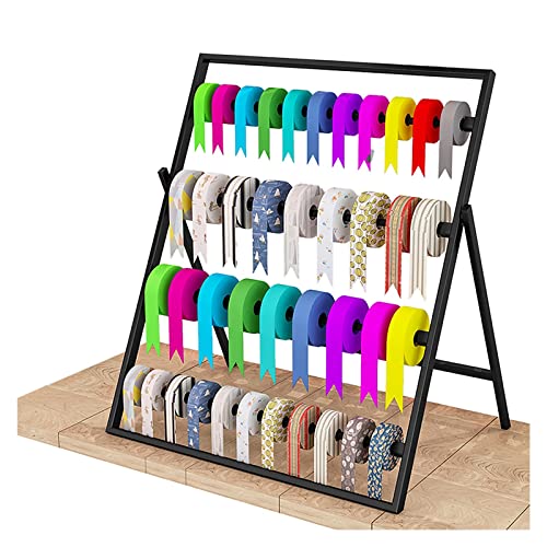 Schrankstange Kleiderstange, Schreibtisch-Band-Organizer-Ständer für Geschenkartikel/Bastelräume, 4-lagiger Metall-Präsentationsständer für Einzelhandelsgeschäfte – Geschenkpapier/Bastelartikel, abne Schrankstange Kleiderstange, Schreibtisch-Band-Organizer-Ständer für Geschenkartikel/Bastelräume, 4-lagiger Metall-Präsentationsständer für Einzelhandelsgeschäfte – Geschenkpapier/Bastelartikel, abne von MYRDBT