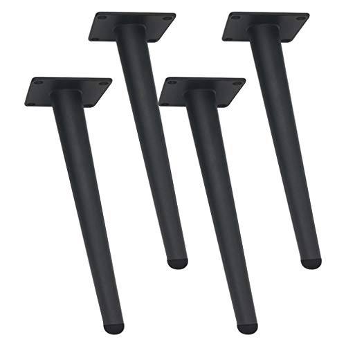 Tischbein, Möbelfüße, 4 Möbelfüße, Tischbeine aus Eisen, Metallbeine, schwarze Möbelerhöhungen, Möbelbeine, schräges Kegelrohr mit Schraube, Schreibtischbeine, Zubehör, Ersatz, Couchbeine, Schlafsofa Tischbein, Möbelfüße, 4 Möbelfüße, Tischbeine aus Eisen, Metallbeine, schwarze Möbelerhöhungen, Möbelbeine, schräges Kegelrohr mit Schraube, Schreibtischbeine, Zubehör, Ersatz, Couchbeine, Schlafsofa von MYRDBT