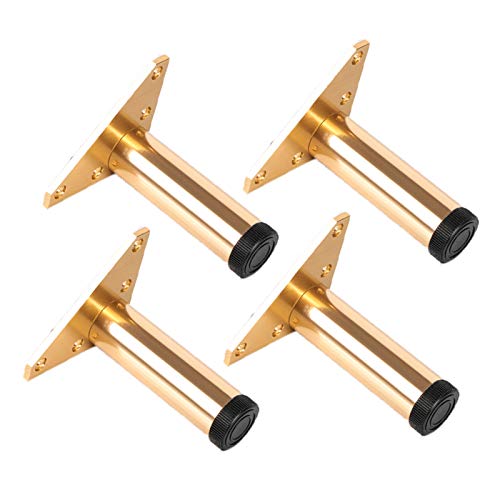 Tischbein, Möbelfüße, 4 Stück Schrankfüße, Möbelbeine aus Aluminiumlegierung, verstellbare Tischbeine, Möbelfüße, runde Ersatz-Möbelerhöhungen, Beine aus goldenen Couchbeinen, Sofa-Schreibtisch-Bette Tischbein, Möbelfüße, 4 Stück Schrankfüße, Möbelbeine aus Aluminiumlegierung, verstellbare Tischbeine, Möbelfüße, runde Ersatz-Möbelerhöhungen, Beine aus goldenen Couchbeinen, Sofa-Schreibtisch-Bette von MYRDBT