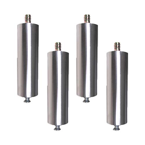 Tischbein, Möbelfüße, Möbelbeine, Metall-Tischbeine, Edelstahl, doppelte feste Möbelfüße, Ersatz-Möbelerhöhungen, Beine für Couch, Sofa, Schreibtisch, Beine für Bett, Schränke, Erhöhungen, 4 Stück Tischbein, Möbelfüße, Möbelbeine, Metall-Tischbeine, Edelstahl, doppelte feste Möbelfüße, Ersatz-Möbelerhöhungen, Beine für Couch, Sofa, Schreibtisch, Beine für Bett, Schränke, Erhöhungen, 4 Stück von MYRDBT
