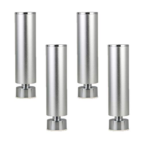 Tischbein, Möbelfüße, Möbelbeine, verstellbare Tischbeine aus Metall, Möbelfüße, Füße aus Aluminiumlegierung, runde Ersatz-Möbelerhöhungen, Beine für Couch, Sofa, Schreibtisch, Beine für Bett, Schrän Tischbein, Möbelfüße, Möbelbeine, verstellbare Tischbeine aus Metall, Möbelfüße, Füße aus Aluminiumlegierung, runde Ersatz-Möbelerhöhungen, Beine für Couch, Sofa, Schreibtisch, Beine für Bett, Schrän von MYRDBT