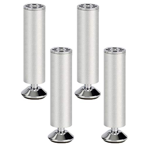 Tischbein, Möbelfüße, Möbelbeine, verstellbare Tischbeine aus Metall, Möbelfüße, Füße aus Aluminiumlegierung, runde Ersatz-Möbelerhöhungen, Beine für Couch, Sofa, Schreibtisch, Beine für Bett, Schrän Tischbein, Möbelfüße, Möbelbeine, verstellbare Tischbeine aus Metall, Möbelfüße, Füße aus Aluminiumlegierung, runde Ersatz-Möbelerhöhungen, Beine für Couch, Sofa, Schreibtisch, Beine für Bett, Schrän von MYRDBT