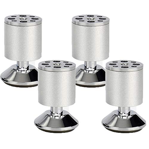 Tischbein, Möbelfüße, Möbelbeine, verstellbare Tischbeine aus Metall, Möbelfüße, Füße aus Aluminiumlegierung, runde Ersatz-Möbelerhöhungen, Beine für Couch, Sofa, Schreibtisch, Beine für Bett, Schrän Tischbein, Möbelfüße, Möbelbeine, verstellbare Tischbeine aus Metall, Möbelfüße, Füße aus Aluminiumlegierung, runde Ersatz-Möbelerhöhungen, Beine für Couch, Sofa, Schreibtisch, Beine für Bett, Schrän von MYRDBT