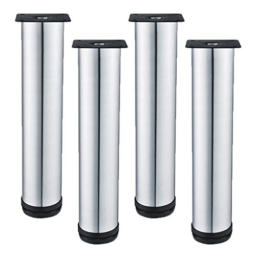 Tischbein, Möbelfüße, Möbelbeine, verstellbare Tischbeine aus Metall, Möbelfüße, Küchenfüße, runde Ersatz-Möbelerhöhungen, Beine für Couch, Sofa, Schreibtisch, Beine für Bett, Schränke, Erhöhungen, 4 Tischbein, Möbelfüße, Möbelbeine, verstellbare Tischbeine aus Metall, Möbelfüße, Küchenfüße, runde Ersatz-Möbelerhöhungen, Beine für Couch, Sofa, Schreibtisch, Beine für Bett, Schränke, Erhöhungen, 4 von MYRDBT