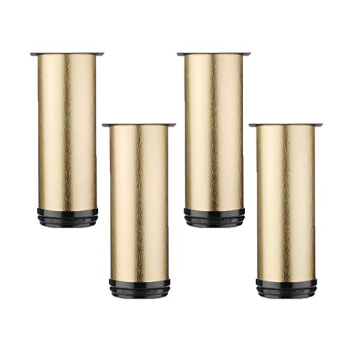 Tischbein, Möbelfüße, Möbelbeine, verstellbare Tischbeine aus Metall, Möbelfüße, rund, Ersatz-Möbelerhöhungen, Beine für Couch, Sofa, Schreibtisch, Beine für Bett, Schränke, Erhöhungen, 4 Stück Tischbein, Möbelfüße, Möbelbeine, verstellbare Tischbeine aus Metall, Möbelfüße, rund, Ersatz-Möbelerhöhungen, Beine für Couch, Sofa, Schreibtisch, Beine für Bett, Schränke, Erhöhungen, 4 Stück von MYRDBT