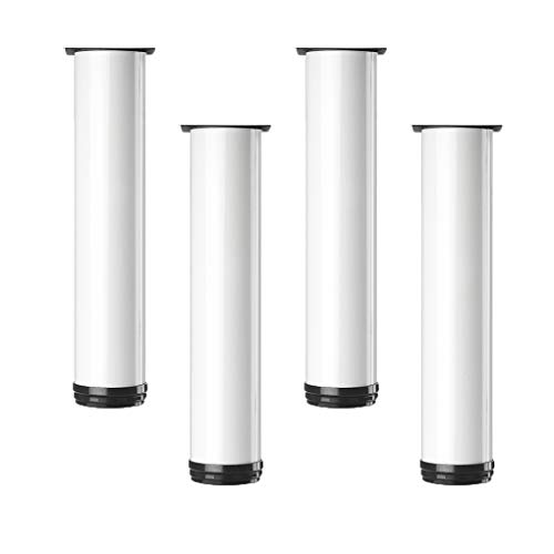 Tischbein, Möbelfüße, Möbelbeine, verstellbare Tischbeine aus Metall, Möbelfüße, rund, Ersatz-Möbelerhöhungen, Beine für Couch, Sofa, Schreibtisch, Beine für Bett, Schränke, Erhöhungen, 4 Stück Tischbein, Möbelfüße, Möbelbeine, verstellbare Tischbeine aus Metall, Möbelfüße, rund, Ersatz-Möbelerhöhungen, Beine für Couch, Sofa, Schreibtisch, Beine für Bett, Schränke, Erhöhungen, 4 Stück von MYRDBT