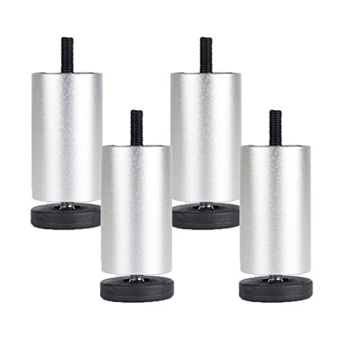 Tischbein, Möbelfüße, Möbelbeine, verstellbare Tischbeine aus Metall, Möbelfüße aus Aluminiumlegierung, rund, Ersatz-Möbelerhöhungen für Couch, Sofa, Schreibtischbeine, Bettschränke, Erhöhungen, 4 St Tischbein, Möbelfüße, Möbelbeine, verstellbare Tischbeine aus Metall, Möbelfüße aus Aluminiumlegierung, rund, Ersatz-Möbelerhöhungen für Couch, Sofa, Schreibtischbeine, Bettschränke, Erhöhungen, 4 St von MYRDBT