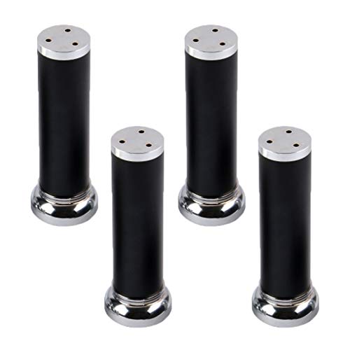 Tischbein, Möbelfüße, Möbelbeine, verstellbare Tischbeine aus Metall, Schwarze Möbelfüße, Füße aus Aluminiumlegierung, runde Ersatz-Möbelerhöhungen, Beine für Couch, Sofa, Schreibtisch, Beine für Bet Tischbein, Möbelfüße, Möbelbeine, verstellbare Tischbeine aus Metall, Schwarze Möbelfüße, Füße aus Aluminiumlegierung, runde Ersatz-Möbelerhöhungen, Beine für Couch, Sofa, Schreibtisch, Beine für Bet von MYRDBT
