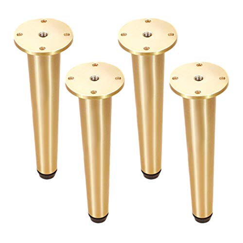 Tischbein, Möbelfüße, Möbelbeine Möbelfüße aus reinem Kupfer Stützbeine Metall Badezimmerschrankbeine Tischbeine Möbelerhöhungen DIY Ersatzfüße Hardware-Zubehör, Goldgelb, EIN Satz von Tischbein, Möbelfüße, Möbelbeine Möbelfüße aus reinem Kupfer Stützbeine Metall Badezimmerschrankbeine Tischbeine Möbelerhöhungen DIY Ersatzfüße Hardware-Zubehör, Goldgelb, EIN Satz von von MYRDBT