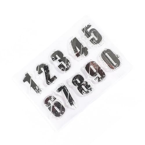 Label Clear Stamps Vintage-Bordüren-Stempel Transparentes Stempelsiegel Silikonstempel Mit Buchstaben Und Zahlen Retro-Rahmen-Stempel von MYSUNBAR
