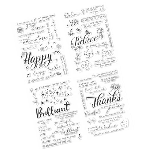 Silikon Stempel Sprüche Deutsch Silikonstempel Clear Stamps Glück Transparent Clearstamp für Journal Scrapbooking Fotoalbum Silikon Stempel Sprüche Deutsch Silikonstempel Clear Stamps Glück Transparent Clearstamp für Journal Scrapbooking Fotoalbum von MYSUNBAR
