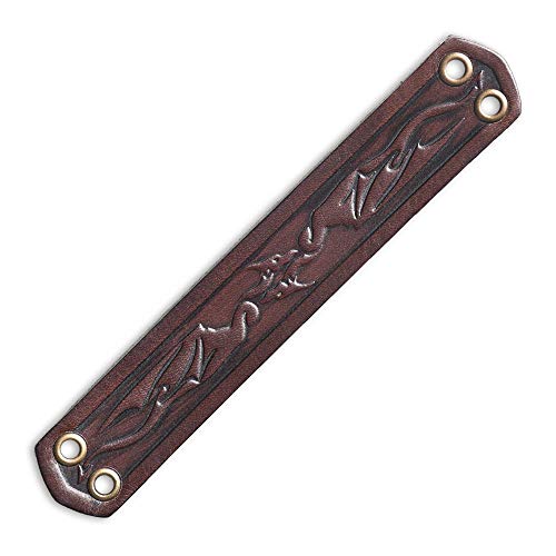 MYTHOLON Lederband Drache (braun, schmal) von MYTHOLON