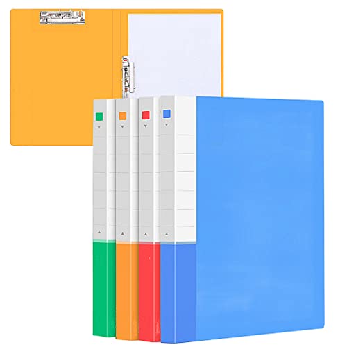 MYUOOT A4 Doppelklammern, Aktenordner, Organizer, Klemme, stanzlos, Präsentationsbinder, A4, stanzloser Ordner mit Klemme, Berichtsmappen und Ordner mit Clips, 4 Stück MYUOOT A4 Doppelklammern, Aktenordner, Organizer, Klemme, stanzlos, Präsentationsbinder, A4, stanzloser Ordner mit Klemme, Berichtsmappen und Ordner mit Clips, 4 Stück von MYUOOT