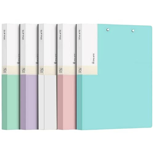 MYUOOT A4 Aktenordner - Binder stanzlos mit Feder, A4 Ordner für Dokumente mit Doppelklammern, 5 Stück von MYUOOT
