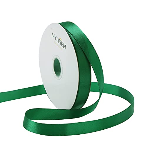 45m Doppelseitiges Satinband Grün 16mm Seidenband für Hochzeitsdekoration, Geschenkverpackungen, Partygeschenk, Bastelbedarf, Schleifen, Blumenstrauß 45m Doppelseitiges Satinband Grün 16mm Seidenband für Hochzeitsdekoration, Geschenkverpackungen, Partygeschenk, Bastelbedarf, Schleifen, Blumenstrauß von MYUREN