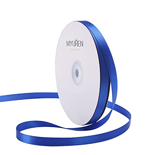 45m Doppelseitiges Satinband Königsblau 10mm Seidenband für Hochzeitsdekoration, Geschenkverpackungen, Partygeschenk, Bastelbedarf, Schleifen, Blumenstrauß 45m Doppelseitiges Satinband Königsblau 10mm Seidenband für Hochzeitsdekoration, Geschenkverpackungen, Partygeschenk, Bastelbedarf, Schleifen, Blumenstrauß von MYUREN
