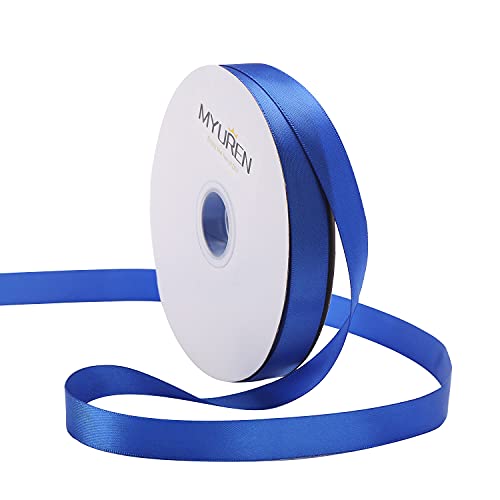 45m Doppelseitiges Satinband Königsblau 16mm Seidenband für Hochzeitsdekoration, Geschenkverpackungen, Partygeschenk, Bastelbedarf, Schleifen, Blumenstrauß 45m Doppelseitiges Satinband Königsblau 16mm Seidenband für Hochzeitsdekoration, Geschenkverpackungen, Partygeschenk, Bastelbedarf, Schleifen, Blumenstrauß von MYUREN