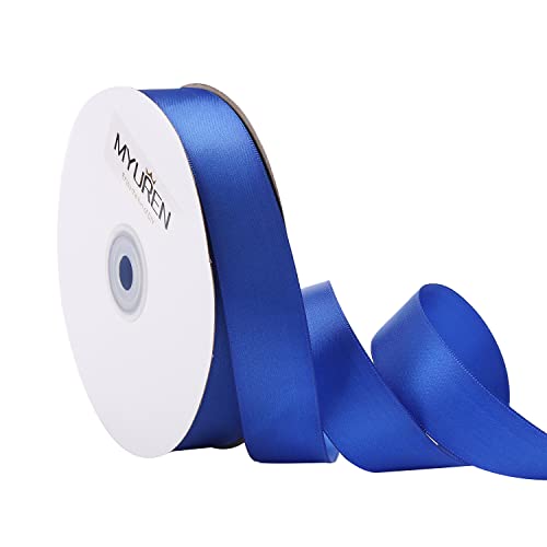 45m Doppelseitiges Satinband Königsblau 25mm Seidenband für Hochzeitsdekoration, Geschenkverpackungen, Partygeschenk, Bastelbedarf, Schleifen, Blumenstrauß 45m Doppelseitiges Satinband Königsblau 25mm Seidenband für Hochzeitsdekoration, Geschenkverpackungen, Partygeschenk, Bastelbedarf, Schleifen, Blumenstrauß von MYUREN