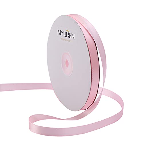 45m Doppelseitiges Satinband Rosa 10mm Seidenband für Hochzeitsdekoration, Geschenkverpackungen, Partygeschenk, Bastelbedarf, Schleifen, Blumenstrauß 45m Doppelseitiges Satinband Rosa 10mm Seidenband für Hochzeitsdekoration, Geschenkverpackungen, Partygeschenk, Bastelbedarf, Schleifen, Blumenstrauß von MYUREN