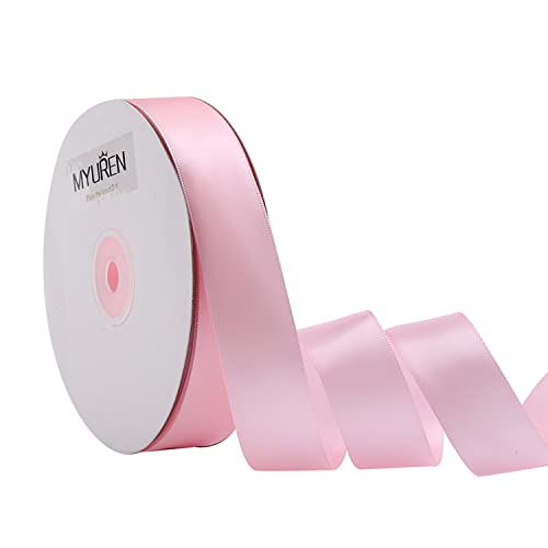 45m Doppelseitiges Satinband Rosa 25mm Seidenband für Hochzeitsdekoration, Geschenkverpackungen, Partygeschenk, Bastelbedarf, Schleifen, Blumenstrauß 45m Doppelseitiges Satinband Rosa 25mm Seidenband für Hochzeitsdekoration, Geschenkverpackungen, Partygeschenk, Bastelbedarf, Schleifen, Blumenstrauß von MYUREN