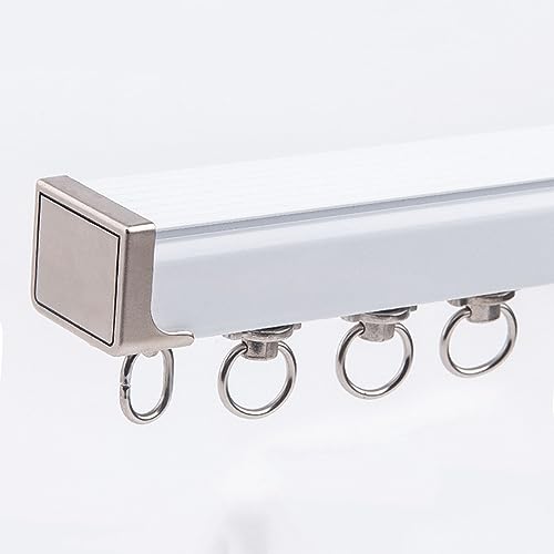 MYUYEE Aluminiumlegierung Silence-Vorhangschienen Hochleistungs-Vorhangschiene Raumteiler 100–500 cm mit Schienenrollen-Montagezubehör und Endkappe für Decke/Wand,Weiß-b-1m/3.3ft MYUYEE Aluminiumlegierung Silence-Vorhangschienen Hochleistungs-Vorhangschiene Raumteiler 100–500 cm mit Schienenrollen-Montagezubehör und Endkappe für Decke/Wand,Weiß-b-1m/3.3ft von MYUYEE